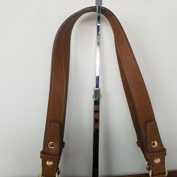 Brown With Metal Studded Nine West Shoulder Bag - Picture 3 of 11